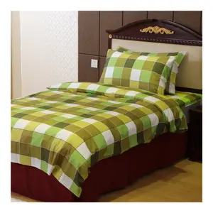 ホームベッドシーツコットン寝具セットベッドグリーンカラー羽毛布団カバーセット綿100% 寝具ベッドシーツベッドリネンクイーンサイズ