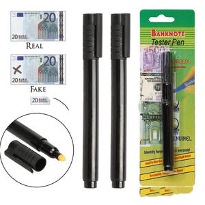 Eur caneta detectora de moedas falsas, dólares falsos, verificador de moeda - Product Image 1