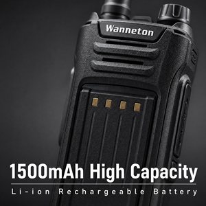 วิทยุสื่อสารแบบมือถือ Wanneton UV6F รุ่นอนาล็อก FM Transceiver VHF/UHF กำลังส่ง 5 วัตต์ ระยะ 0-5 กิโลเมตร แบตเตอรี่ 1000-1500mAh - Product Image 4