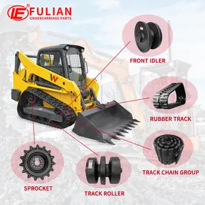 Compact Track Loader Undercarriage Parts Front Idler Rear Idler Sprocket Bottom Roller Rubber Track FOR Wacker Neuson SM Series