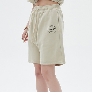 420 GSM 100% coton hommes Baseball Shorts personnalisé décontracté français éponge poids lourd haute qualité épais cordon solide décontracté lavage - Product Image 5