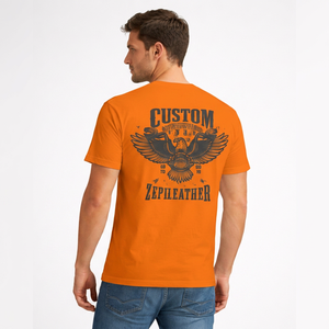 Camisetas de hombre personalizadas, de punto, 100% algodón grueso, suaves y cómodas, con serigrafía personalizada, antiarrugas y transpirables. - Product Image 2