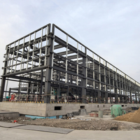 Edificio Industrial con Estructura de Acero Aislada y Resistente a la Humedad, Taller Metálico Prefabricado para Producción Química