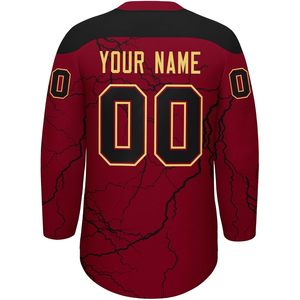 Jersey de Hockey sobre Hielo Personalizado, Cuello en V, Manga Larga, Sublimado, Absorbente de Humedad, Unisex, para Hombres, Mujeres, Jóvenes y Niños - Product Image 3