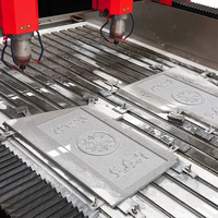 HUALONG HLSD-2030-2 Router CNC para Grabado de Lápidas de Granito y Mármol, Máquina de Grabado de 3 Ejes con Motor