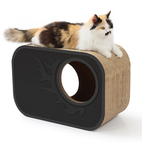Carton ondulé Cat Scratcher House Paper Cat House Scratcher avec trou