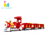 AMA Amusement Kids Indoor Miniature Train Outdoor Kiddie Amusement Ride Electric Trackless Train Ride for Sale