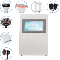 Appareil de soin corporel portable 5 en 1 : ceinture de drainage lymphatique à compresse chaude, marteau de massage bio-électrique, brosse bio, plaque de raclage