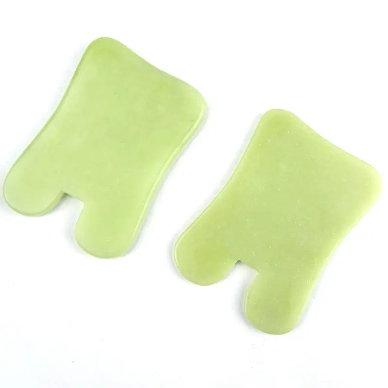 Wholesale Anti-aging Xiuyan Jade Gua Sha Board U-shaped Guasha Natural Stone Face Scraping Massage Tool for Skincare SPA