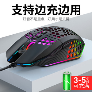 TigerCat X801 Wireless Gaming <b>Mouse</b> 6 Buttons 2.4G USB Optical With Hollow Out Light For Desktop Laptop Office Home - Product Image 5