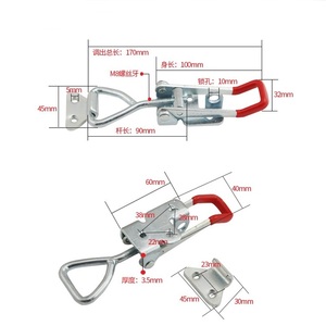 Hebilla ajustable directa de fábrica 4003 Tipo de pestillo Abrazadera rápida 4003 con orificio de bloqueo Sin opciones de orificio de bloqueo - Product Image 6