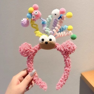 Serre-tête en peluche Capybara en gros – Accessoire capillaire mignon en coton pour femmes et filles, motif dessin animé Capybara, collection bébé - Product Image 5