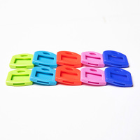 Capuchons de protection pour clés en silicone colorés avec étiquettes en papier vierges, pour l'identification et l'organisation des clés, porte-clés