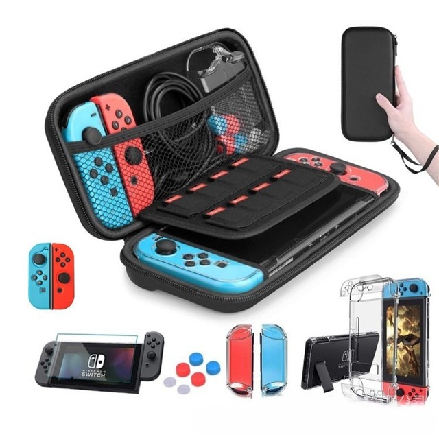 17 in 1 Nintendo Switch Protective EVA Storage Bag Set Durable and Convenient Console Cover