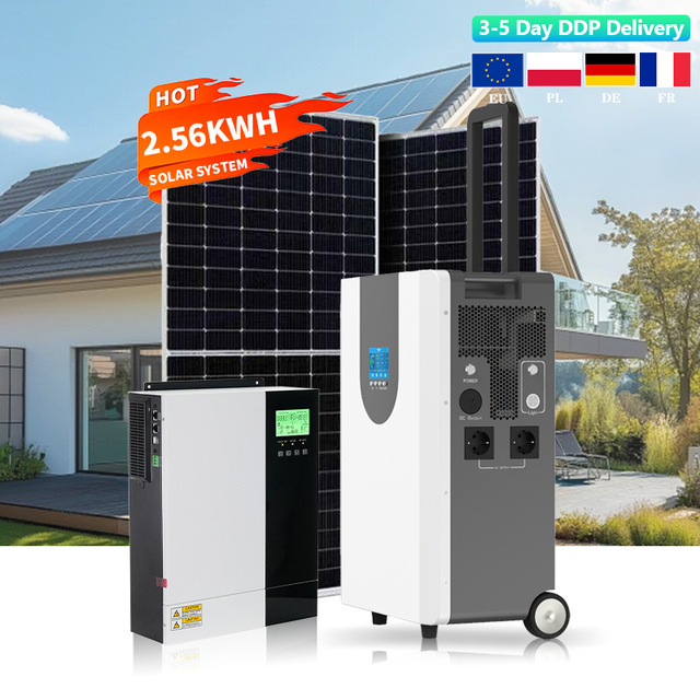 All-in-One Stackable Solar Battery 2.56kWh 12.8V 200Ah LiFePO4 with Built-in Inverter & CAN Port for Off-Grid Power