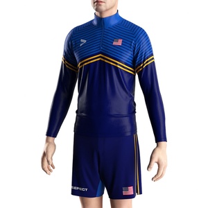 ชุดวอร์มอัพสำหรับการต่อสู้ ไซส์พิเศษ 5XL ชุดซิงเกิลท์ลายธงชาติอเมริกัน ชุดยกน้ำหนักสำหรับการแข่งขัน - Product Image 5