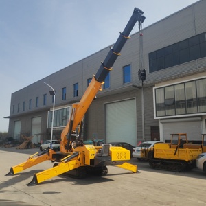 Livraison Gratuite <span class=keywords><strong>Grue</strong></span> Araignée Industrielle Robuste sur Chenilles de 5 à 12 Tonnes, 6m 9m, Mini <span class=keywords><strong>Grue</strong></span> à Louer avec Jib Supplémentaire - Product Image 2