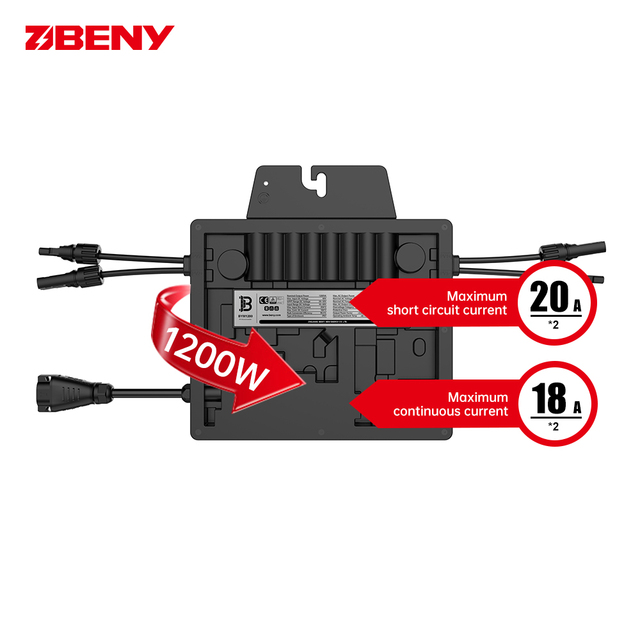 BENY 1200w Micro Inverter 97.5% Off Grid Solar Microinverter With 25 Years Warranty