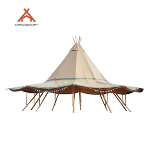 Carpa Tipi Kawagebo Kamp (KK) Personalizada para Glamping y Camping, de Lona de Algodón, Impermeable, Doble Capa, Resistente, en Venta - Product Image 1