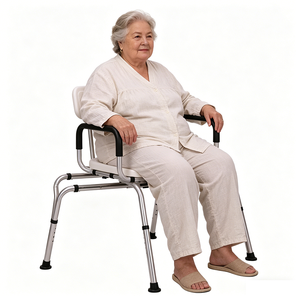 Capacité <span class=keywords><strong>de</strong></span> 350 LBS 360 °   Chaise <span class=keywords><strong>de</strong></span> douche pivotante et coulissante, accoudoirs imperméables, siège <span class=keywords><strong>de</strong></span> <span class=keywords><strong>bain</strong></span> robuste pour personnes âgées, post-opératoires et ayant des problèmes <span class=keywords><strong>de</strong></span> mobilité - Product Image 1