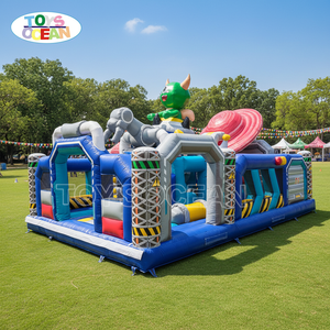 Parque Infantil Inflable con Diseño Espacial Personalizado, con Obstáculos, Zona de Brincos y Tobogán, Apto para Niños - Product Image 1