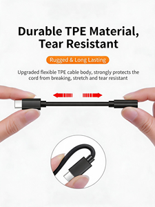 Adaptador de Audio USB C a 3.5mm AUX, Conector para Auriculares Tipo C, Sonido sin Pérdidas para Teléfono Celular, Tableta y <span class=keywords><strong>PC</strong></span> - Product Image 4