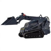Chargeuse compacte sur chenilles V1100, mini-chargeuse à direction par déplacement pour la ferme et le jardin