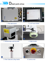 Imprimante laser de tuyau en PVC machine de marquage laser volante machine d'impression de prospectus pour tuyau PP PVC PE