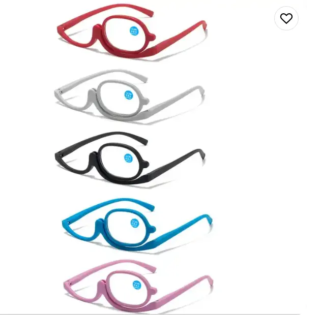 Lunettes Pliantes Cosmétique Général Rotatif Loupes Maquillage Roulant Rotation Femmes Lunettes de Lecture