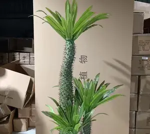 霸王树盆景果树Pachypodium Lamerei人造马达加斯加棕榈树刺梨仙人掌人造植物