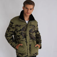 Veste en daim camouflage pour homme, mode hiver, grande taille, imperméable, coupe-vent, écologique