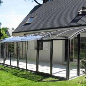 DTOP Serra Solare Mobile Veranda in Vetro per Esterni Autoportante Serre Solari e Verande in Vetro - Product Image 2