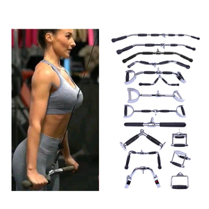 <span class=keywords><strong>Barre</strong></span> de triceps intégrée <span class=keywords><strong>pour</strong></span> entraînement en salle de sport, kit de <span class=keywords><strong>poulie</strong></span> <span class=keywords><strong>pour</strong></span> triceps et latérales, poignées de tirage vertical - Product Image 2