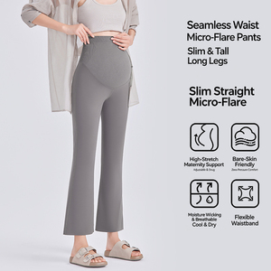 Leggings Premaman per Donne, Pantaloni Elasticizzati per <span class=keywords><strong>Gravidanza</strong></span>, per Uso Quotidiano Casual e Stratificazione Quotidiana - Product Image 5
