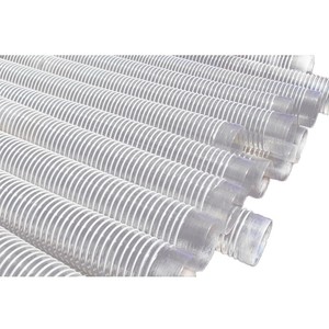 PVC Industrial Vacuum Cleaner Hose 100mm Corrugated Woodworking Pipe Telescopic Air Duct for <b>Edge</b> Sealing Engraving Machine - Product Image 1