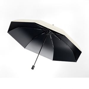 Parapluie pliant automatique à trois volets pour hommes et femmes, protection UV, vente en gros, logo/couleur personnalisés - Product Image 2