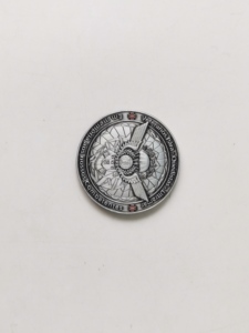 Médailles d'honneur personnalisées en sublimation avec finition argent antique pour souvenirs et récompenses porte-bonheur - Product Image 4