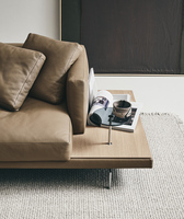 Canapé modulable moderne et léger de luxe Table d'appoint créative pour la maison Hôtels Villas Meubles de salon Canapé modulaire en tissu et cuir