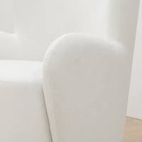 Moderne und einfache Hotel möbel Sessel Boucle Stuhl Sherpa Teddy Stoff Wohnzimmer Stuhl Wohnzimmer Hochwertige Couch