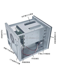 Vente chaude 4 Position de disque <span class=keywords><strong>NAS</strong></span> Enterprise Network Storage Server <span class=keywords><strong>DIY</strong></span> Black Qunhui Chassis Flex Power ITX - Product Image 3