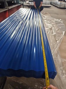 Tôle de toiture en acier galvanisé prélaqué ondulé de 0,32 mm, revêtement couleur <span class=keywords><strong>IBR</strong></span> Chromadek 1 pour la construction, découpe BIS - Product Image 5