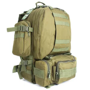 SABADO Hochwertiger 50L Tactical Backpack Herren 4 in 1Molle Wasserdichter Outdoor-Wander-Camping-Rucksack