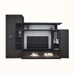 Whole house custom modern living room storage cabinet background wall overall tv cabinet luxury classic