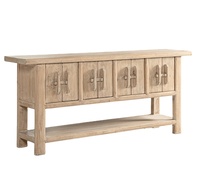 Meubles de salon de style rustique, meubles de maison naturels, table console en bois de chêne recyclé