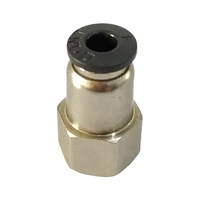 Raccord pneumatique à filetage interne M5 M6 M10, coudé droit, connecteur rapide à emboîtement 1/8 1/4 pouce pour distribution pneumatique