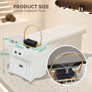Jyoobest - <span class=keywords><strong>Lavacabezas</strong></span> Portátil para Terapia Capilar y SPA, Sin Plomería, con Tanque de Agua, para Salón de Belleza - Product Image 2