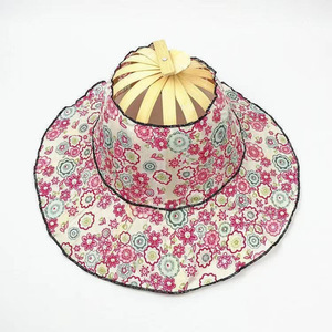 <span class=keywords><strong>Sombrero</strong></span> de Bambú Plegable de Moda para Protección Solar de Verano, <span class=keywords><strong>Sombrero</strong></span> de Paja Multifuncional para Viajes para Mujer - Product Image 1