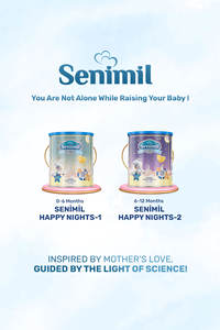 Senimil Happy Nights 2 Premium Follow-on Milk Powder 300g - Night <b>Time</b> Feeding Baby Formula for Infants 6-12 Months Stage 2 Tin - Product Image 5