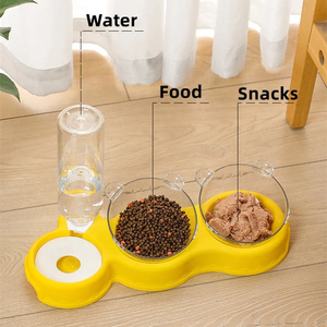 <span class=keywords><strong>Bebedero</strong></span> Automático de Doble Recipiente <span class=keywords><strong>para</strong></span> <span class=keywords><strong>Perros</strong></span> y Gatos, Antideslizante, de PP, con Botella de Agua y Recipiente <span class=keywords><strong>para</strong></span> Comida, Artículos <span class=keywords><strong>para</strong></span> Mascotas - Product Image 3