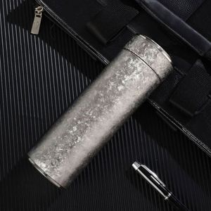 Thermos de voyage en titane pur double paroi de 480 ml de haute qualité, motif Fleur de Glace, idéal pour les cadeaux d'affaires - Product Image 6